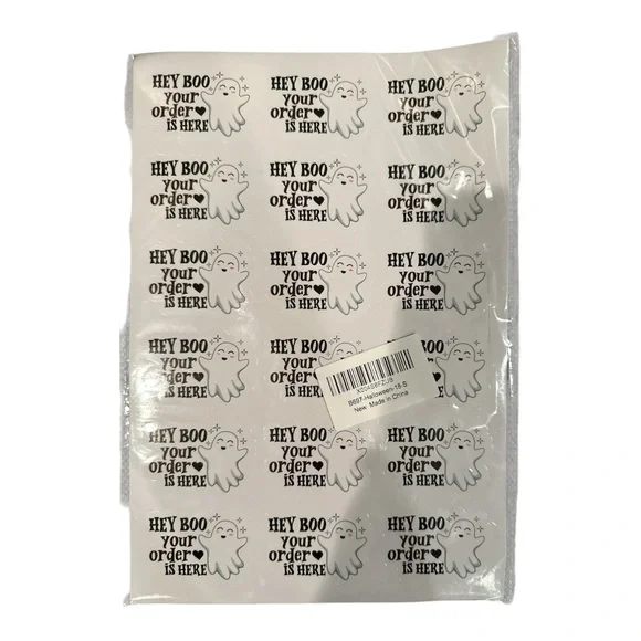 Hey Boo Your Order Is Here Stickers - Picture 2 of 3